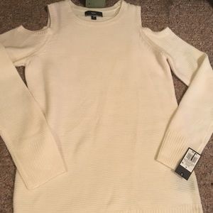NWT COLD SHOULDER SWEATER